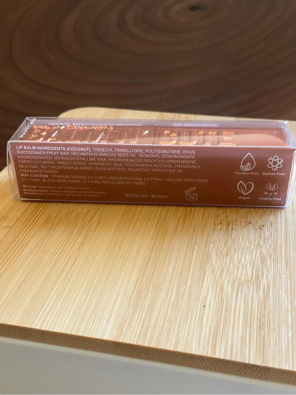 Beauty Creations Tinted Lip Balm Vanilla